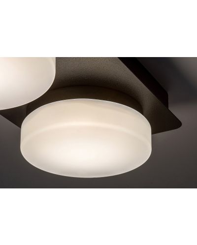 LED Плафон Rabalux - Attichus 75002, IP 44, 11 W, черен мат - 6