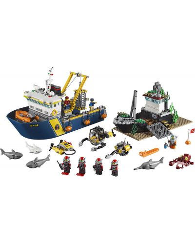 Конструктор Lego City - Изследователски кораб - Морско дъно (60095) - 4