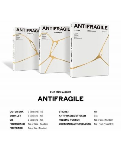 Le Sserafim - Antifragile, Iridescent Opal Version (CD Box) - 4