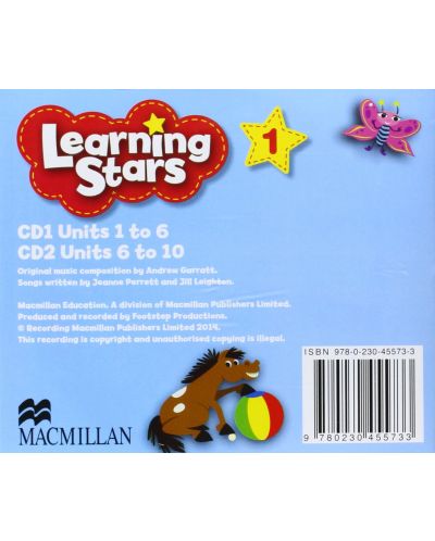 Learning Stars 1: Class Audio CDs 1 and 2 / Английски език (аудио CD) - 2