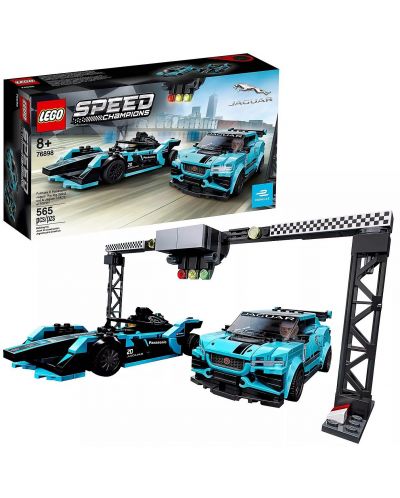 Конструктор Lego Speed Champions - Formula E Panasonic Jaguar Racing GEN2 car & Jaguar I-PACE eTROPHY (76898) - 3