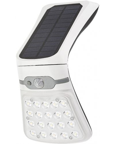 LED соларен аплик със сензор Rabalux - Rogova 77022, IP44, 4W, DC 3.7V, 330lm, 4000k, бял - 2