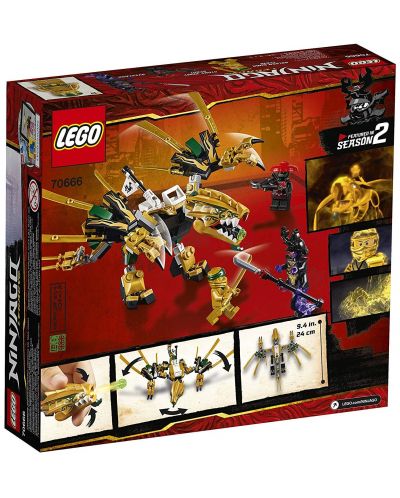 Конструктор Lego Ninjago - Златният дракон (70666) - 8