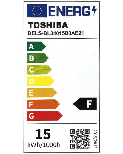 LED крушка Toshiba - 15=100W, E27, 1521 lm, 3000K - 3