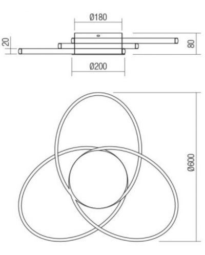 LED Плафон Smarter - Nexus 01-2959, IP20, 240V, 55W, бял мат - 2