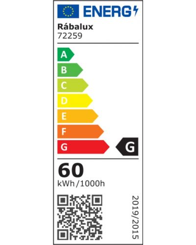 LED Пендел Rabalux - Grete 72259, IP20, 60W, 3450-7150lm, 3000K, черен - 8