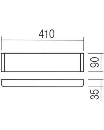 LED Аплик Smarter - Pepas 01-3203, IP20, 240V, 14W, черен мат - 2