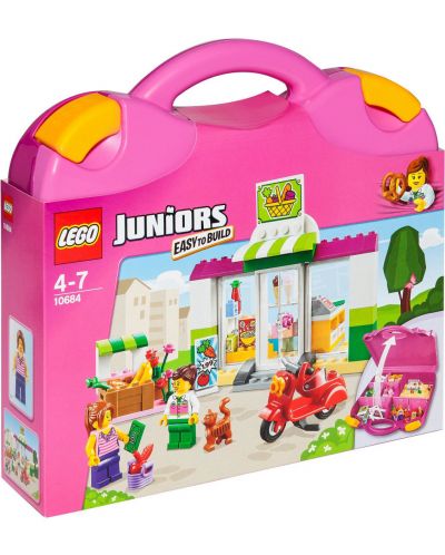 Lego Juniors: Комплект в куфарче - Супермаркет (10684) - 1