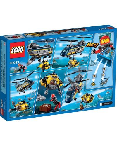 Конструктор Lego City - Хеликоптер - Морско дъно (60093) - 6