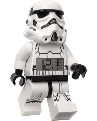 Настолен часовник Lego Wear - Star Wars,  Stormtrooper, с будилник - 3