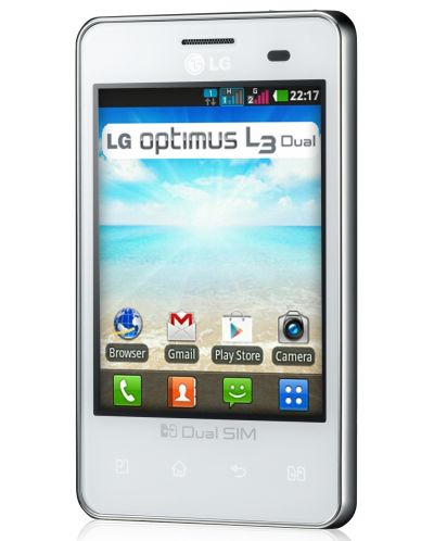 LG Optimus L3 Dual - бял - 1