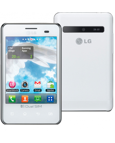 LG Optimus L3 Dual - бял - 5