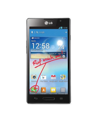 LG Optimus L9 - черен - 4