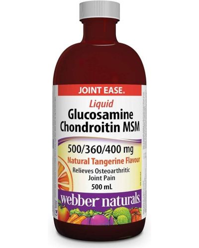 Liquid Glucosamine Chondroitin MSM, 500 ml, Webber Naturals - 1