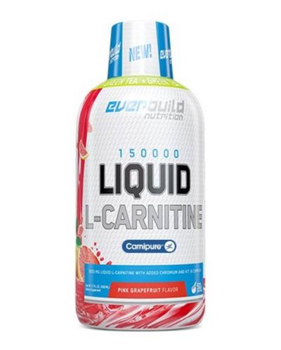 Liquid L-Carnitine + Green Tea, грейпфрут, 500 ml, Everbuild - 1