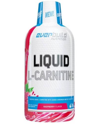 Liquid L-Carnitine + Chromium, малина, 450 ml, Everbuild - 1