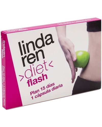 Lindaren Diet Flash 15-дневна програма за отслабване, 15 капсули, Artesania Agricola - 1