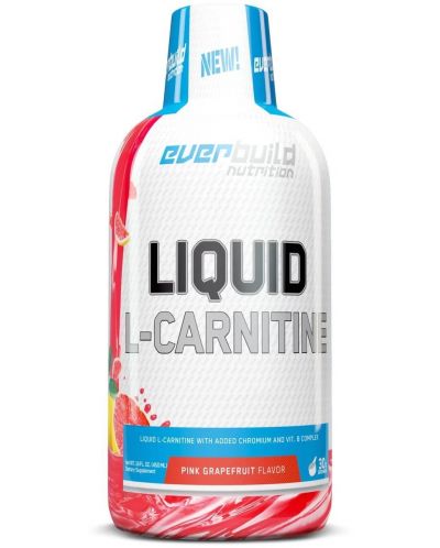 Liquid L-Carnitine + Chromium, грейпфрут, 450 ml, Everbuild - 1