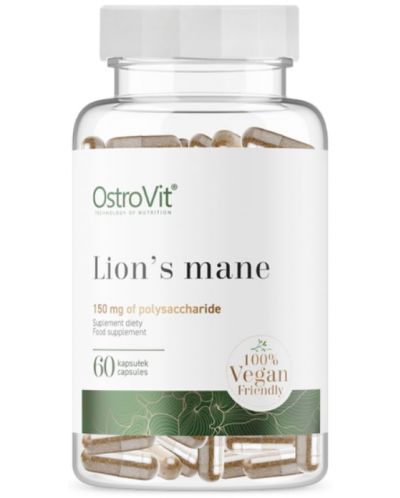 Lion's mane, 500 mg, 60 капсули, OstroVit - 1