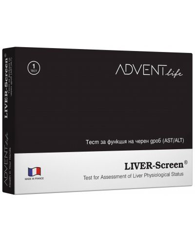 Liver-Screen Тест за функцията на черен дроб, AST/ALT, Advent Life - 1
