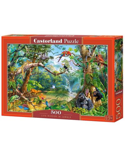 Пъзел Castorland от 500 части - Скривалище в джунглата - 2