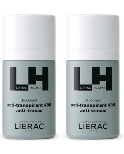 Lierac Homme Комплект - Рол-он дезодорант 48H, 2 x 50 ml - 1