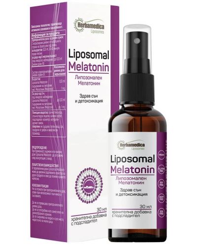 Liposomal Melatonin Спрей, 30 ml, Herbamedica - 1