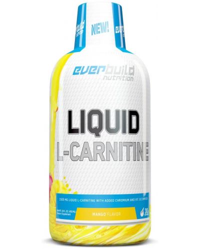 Liquid L-Carnitine + Chromium, манго, 450 ml, Everbuild - 1