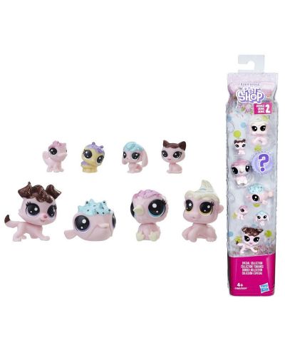 Комплект фигурки Hasbro Littlest Pet Shop - 8 броя, асортимент - 1