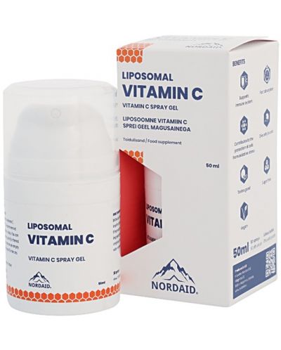 Liposomal Vitamin C Спрей-гел за уста, 333.33 mg, манго, 50 ml, Nordaid	 - 1