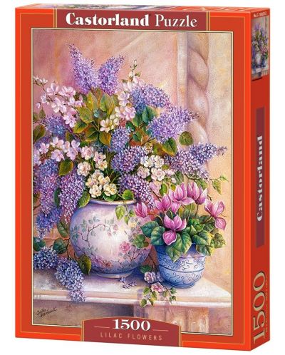 Пъзел Castorland от 1500 части - Люлякови цветове, Триша Хардуик - 1