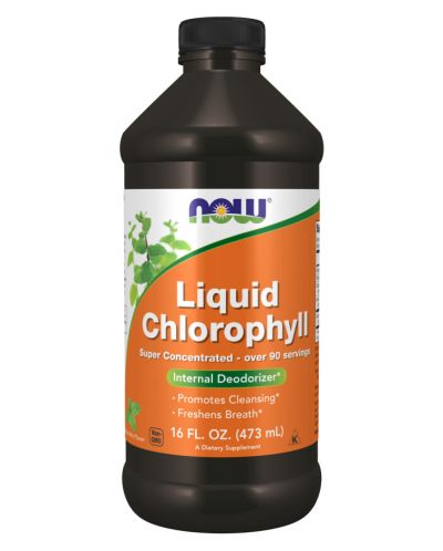 Liquid Chlorophyll & Mint, 473 ml, Now - 1