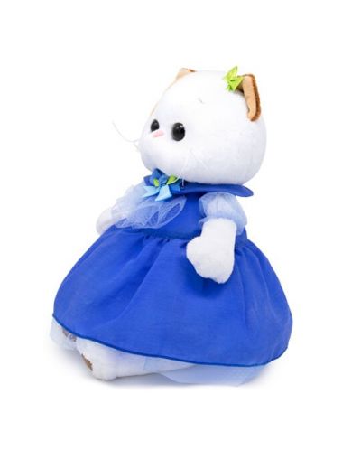Плюшена играчка Budi Basa - Коте Ли-Ли, със синя рокля, 24 cm - 3