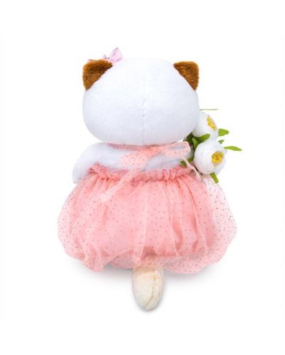 Плюшена играчка Budi Basa - Коте Ли-Ли, бебе с бял букет, 24 cm - 4