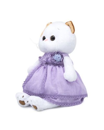 Плюшена играчка Budi Basa - Коте Ли-Ли, с лилава рокличка, 24 cm - 3