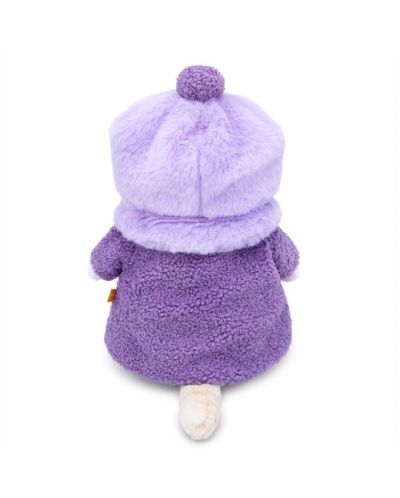 Плюшена играчка Budi Basa - Коте Ли-Ли, с лилаво велурено палто, 24 cm - 4