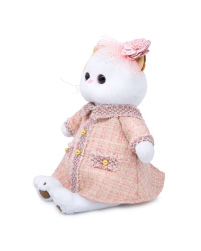 Плюшена играчка Budi Basa - Коте Ли-Ли, с розова рокличка, 24 cm - 3