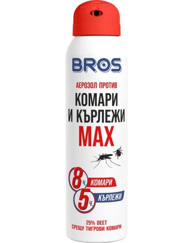 Bros Аерозол против комари Max, 90 ml - 1