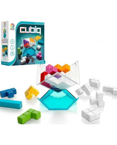 Логическа игра Smart Games - Cubiq, 3D пъзел с 80 предизвикателства - 2