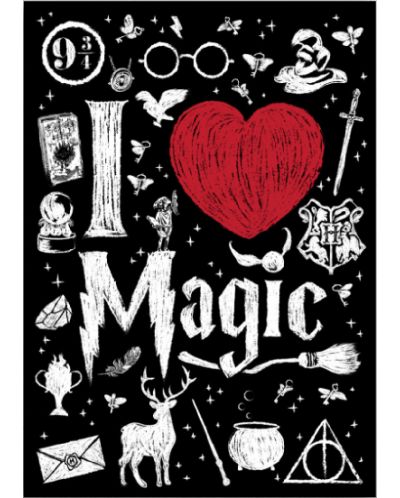 Метален постер Displate - I love Magic - 1