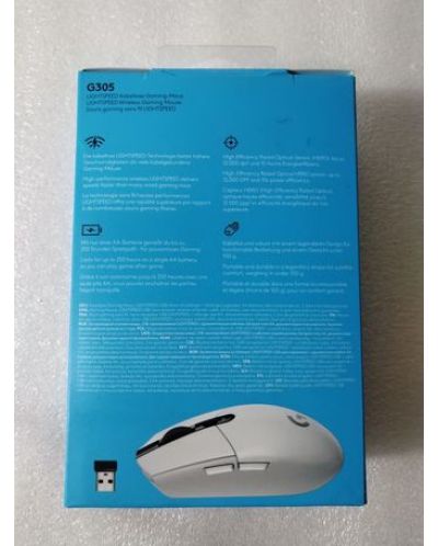 Гейминг мишка Logitech G305 Lightspeed - оптична (разопакован) - 2
