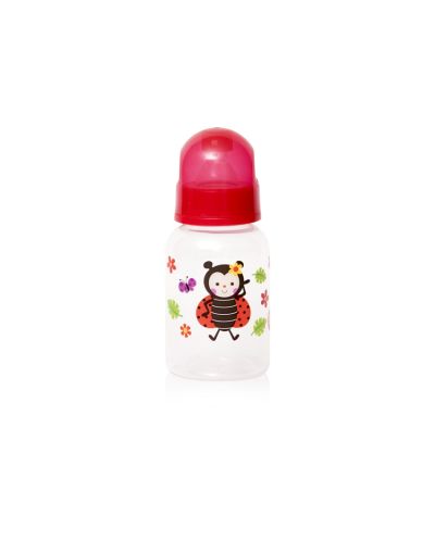Lorelli Baby Care Шише Simple 125 мл. Червено с калинка