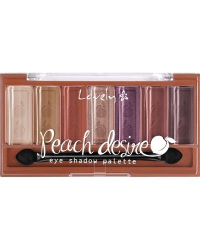 Lovely Палитра сенки Peach Desire, с четка, 7 цвята - 1