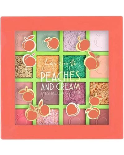 Lovely Палитра сенки Peaches and Cream, 16 цвята - 1