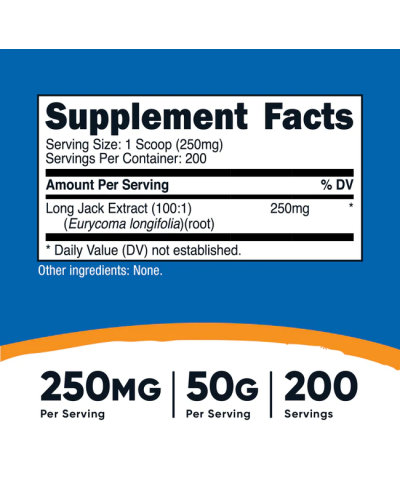 Long Jack, 250 mg, 50 g, Nutricost - 2