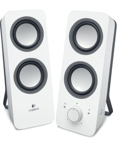 Аудио система Logitech Z200 - 2.0, бяла - 1
