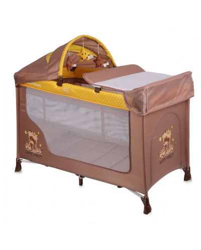 Lorelli Кошара San Remo 2 нива PLUS BEIGE&amp;YELLOW HAPPY FAMILY