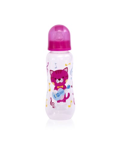 Lorelli Baby Care Шише 250мл. Розово с коте