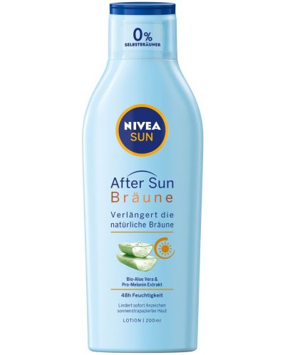 Nivea Sun Лосион за след слънце Protect & Bronze, 200 ml - 1