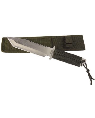Ловен нож Haller - дръжка и кания от зелена текстилна корда - 2